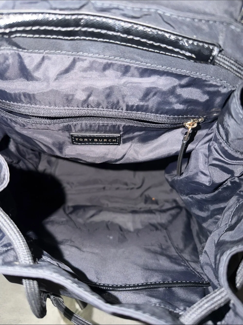 Tory Burch black Nylon Backpack